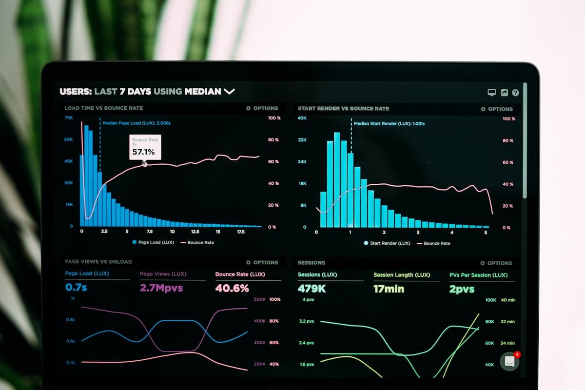 Market analytics dashboard representing deep property research